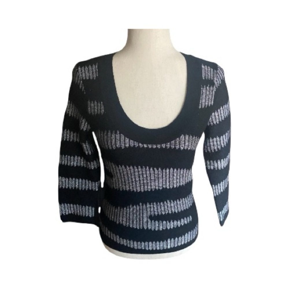 NWOT-LAMB BY GWEN STEFANI-MSRP $249-BLACK AND METALLIC SILVER